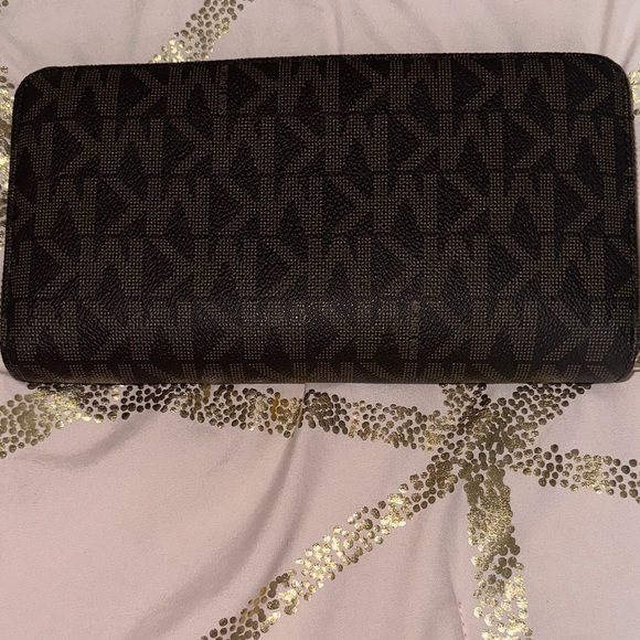 Michael Kors Brown and Gold Logo Wallet - Picture 6 of 6